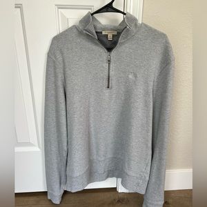 Men’s Burberry Brit Half Zip Grey Sweater
